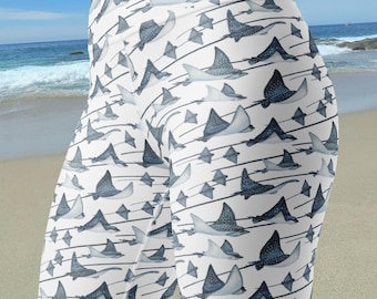 Eagle Ray Swim Leggings for Diving + Snorkeling + Swimming + Yoga