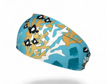 Damsel Fish Dive Headband - Saltwater Safe, Stretchy, UV Protection