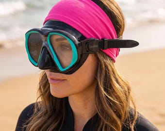 PINK SCUBA Diver Headband| UV Protection + Quick Dry | Water Hairband for Snorkeling + Swimming + Diving