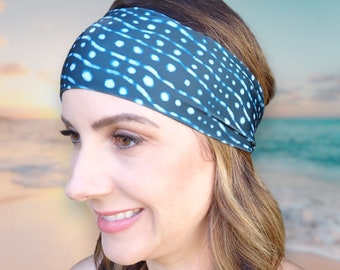 Dive Headband Whale Shark Print