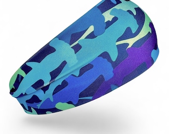 Hammerhead Shark SCUBA Diving Headband |  Non-slip + Fade Resistant + Sun Protection + Stretchy + Quick Dry