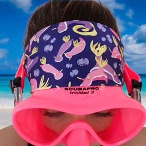 Faixa de cabeça antiderrapante Nudibranch para mergulhadores Nudibranch Gift