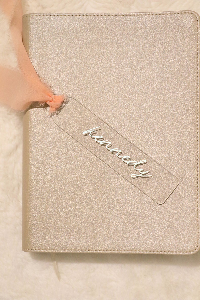 Clear Bible Bookmark Clear Acrylic Bookmark Personalized Clear Bookmark Bookmark Gift Clear