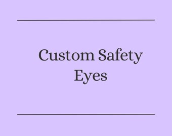 Custom Hand-Painted Resin Safety Eyes for Amigurumi | Glitter, Shapes