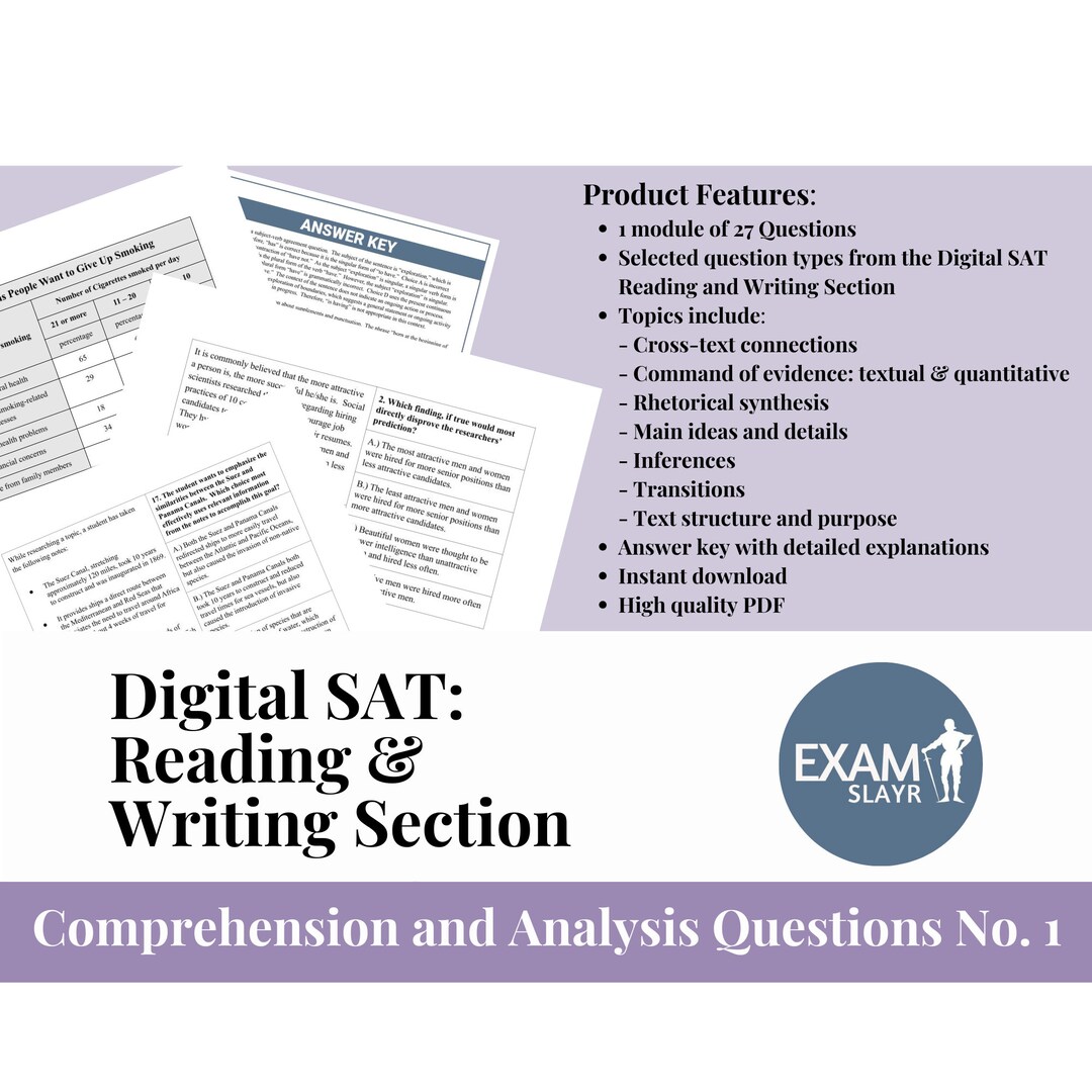 Digital SAT Reading and Writing Module 27 Authentic Satstyle