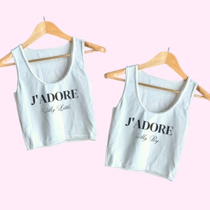 Big Little Reveal J&#39;Adore abgeschnittene Tanks, Big / Little Sorority Reveal Shirts, passende Big Little Reveal Tank Tops, Big Little Theme