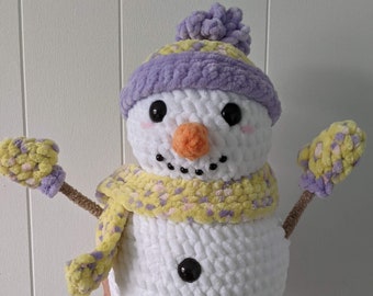 PDF Crochet PATTERN: Chilly the Snow Person