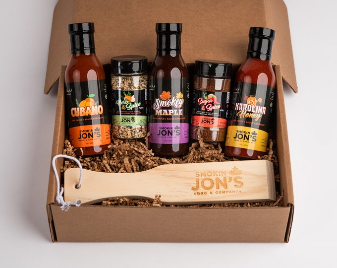 Gourmet Gift Set: BBQ/Cooking Sauces, Spice, Rub, All Natural, No Preservatives, No MSG