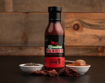 Karolina Reaper BBQ Sauce, Grilling Sauce, Cooking Sauce, All Natural, No Preservatives, No MSG, Gluten Friendly