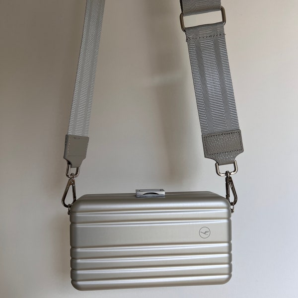 Aluminium Crossbody Airline Tasche mit Rillen