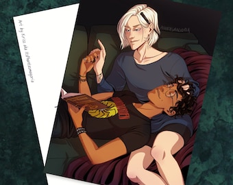 Quiet Company | Handmade Postcard | Drarry | HP