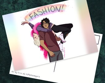 Feather Boa | Handmade Postcard | Drarry | HP