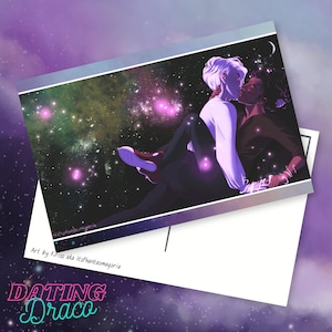 Drarry ""Sternenblick"" Postkarte | Dating Draco Visual Novel | Handgemachte Postkarte | Drarry | PS