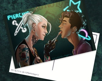 Holes | Handmade Postcard | Drarry | HP