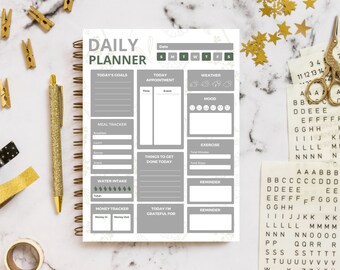 Printable Daily Planner Fillable, Daily To Do List, Productivity Planner, Minimalist Planner, Undated Planner