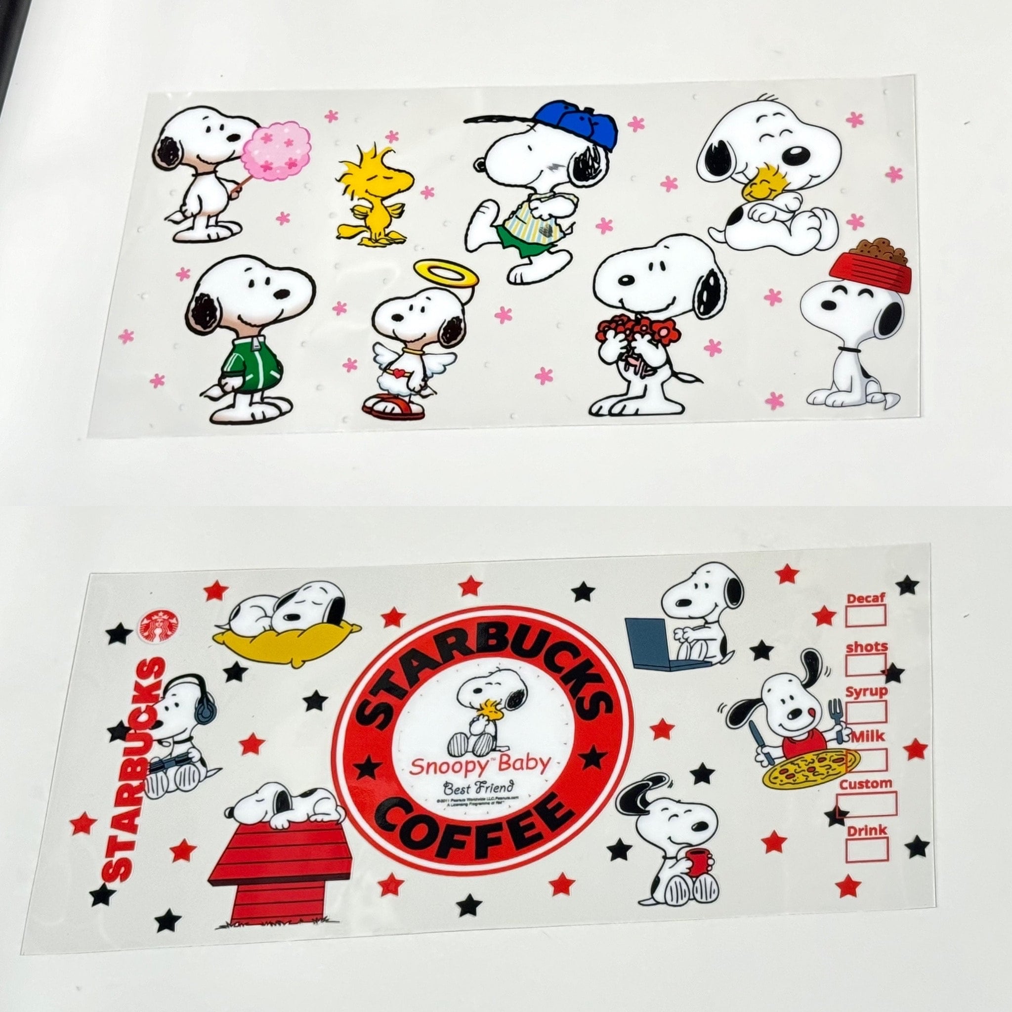 Snoopy Uv Dtf Cup Wraps - Etsy