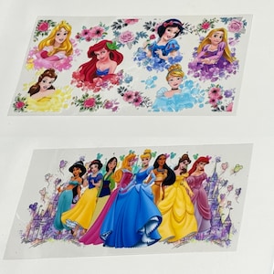 Princess UV DTF cup wrap for 16oz libbey glass