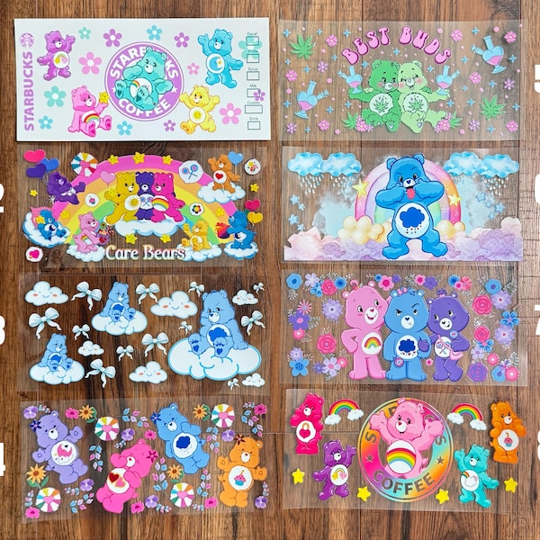 UV DTF cup wrap for 16oz libbey glass