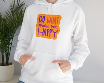 Selbst zauberhaftes Hoodie, Unisex Baumwoll-Mix, Weisses Grafik Design
