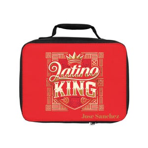 Sac à lunch coloré latino pour fourre-tout isotherme élégant pour la conservation des aliments, imprimé latino vif, cadeau latino personnalisé, accessoire de rentrée