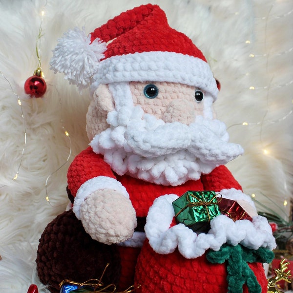 Crochet Pattern Santa Claus, Christmas Santa Clause Amigurumi Pattern, Christmas  Amigurumi Doll Model, Santa Plushie Crochet Pattern