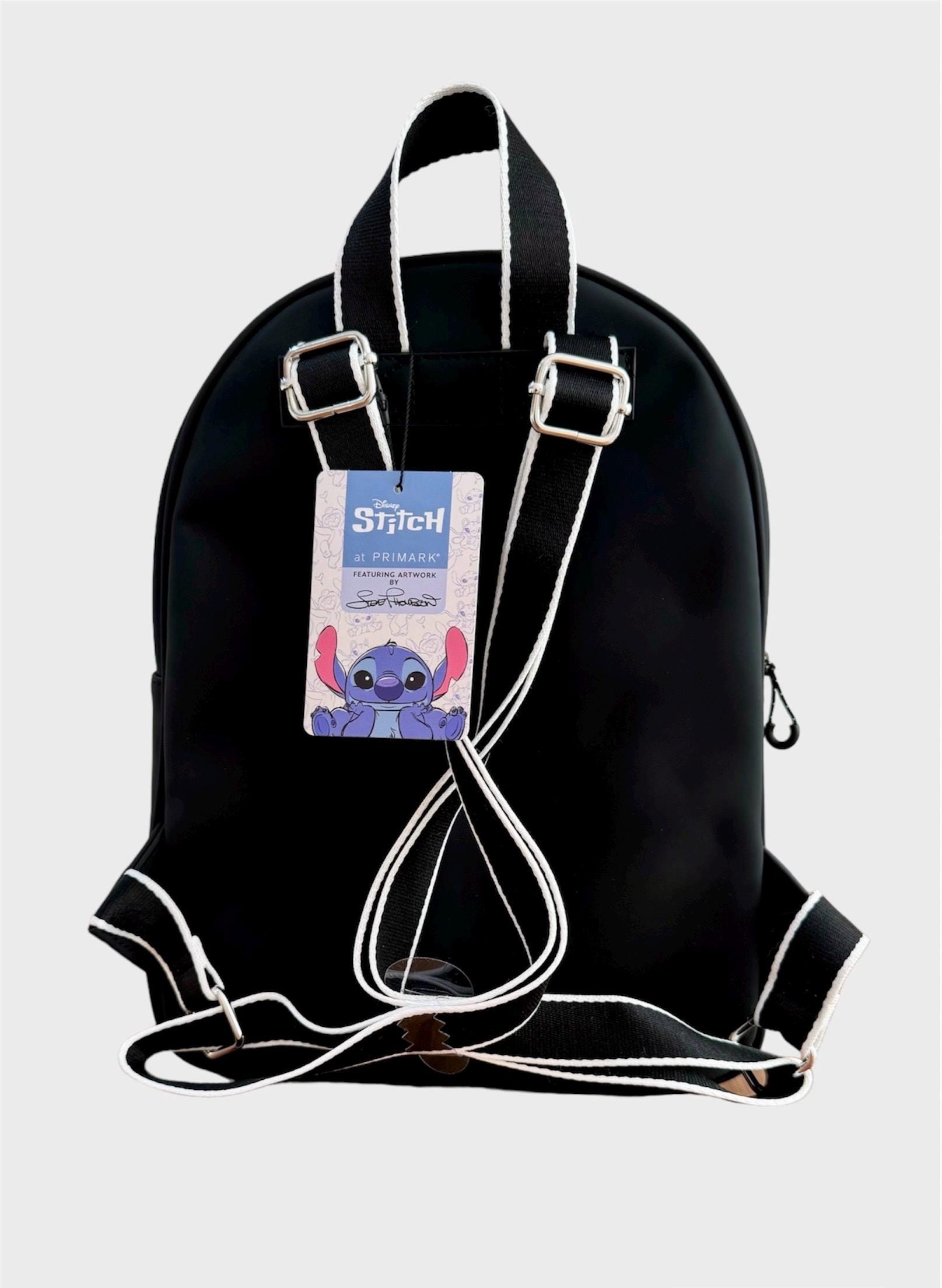 FOLNUA ■ VASE BACKPACK - STITCH [2COLOR] Disney Stitch Colorful Flower Print 5-Piece Backpack Set