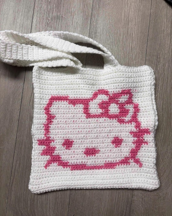 Crochet Kitty Bag PATTERN Advanced Beginner Tote/crossbody (PDF Pattern) - Etsy Crochet Kitty Bag PATTERN Advanced Beginner Tote/crossbody (PDF Pattern) - Etsy
