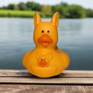 Kangaroo Rubber Ducky Cruise Ducks Kids Bath Toy Stress Relief Debugging Rubber Ducky Ducking Birthday Gifts Duck of the Month