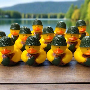 BULK Canteen Army Rubber Duck OVERSTOCK Cruise Ducks Kids Bath Toy Stress Relief Debugging Rubber Ducky Ducking Birthday Gifts