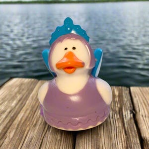 Fairy Elsa Rubber Duck Cruise Ducks Kids Bath Toy Stress Relief Debugging Rubber Ducky Ducking Birthday Gifts Duck of the Month