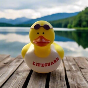 Lifeguard Boy Rubber Duck Cruise Ducks Kids Bath Toy Stress Relief Debugging Rubber Ducky Ducking Birthday Gifts Duck of the Month