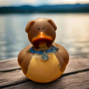 Puppy Barkly Rubber Duck Cruise Ducks Kids Bath Toy Stress Relief Debugging Rubber Ducky Ducking Birthday Gifts Duck of the Month