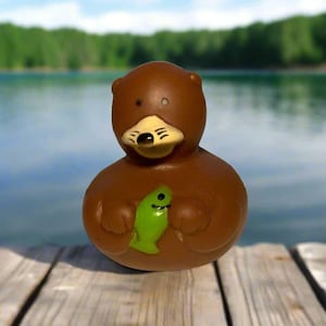 Otter Rubber Ducky Cruise Ducks Kids Bath Toy Stress Relief Debugging Rubber Ducky Ducking Birthday Gifts Duck of the Month