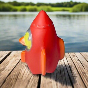 Rocket Rubber Duck Cruise Ducks Kids Bath Toy Stress Relief Debugging ...