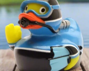 Diver Rubber Duck Cruise Ducks Kids Bath Toys Stress Relief Debugging Rubber Ducky Ducking Birthday Gift for Diver Underwater Duck