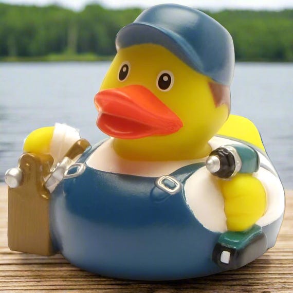 Handyman Rubber Duck Cruise Ducks Kids Bath Toy Stress Relief Debugging Rubber Ducky Ducking Birthday Gift for Him Repairman Gift