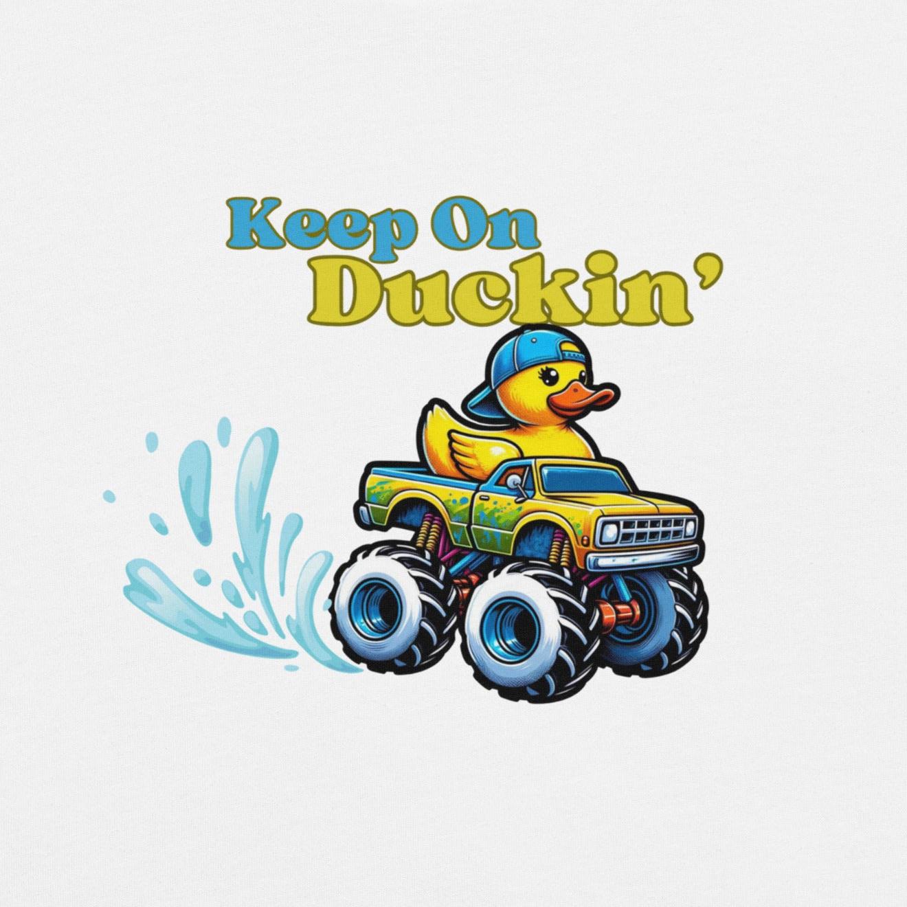 Adult Unisex T-shirt Keep on Ducking Rubber Duck T-shirt White Ducking Summer Rubber Duck Tee Funny Rubber Duck Shirt