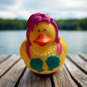 Purple Mermaid Oceana Rubber Duck Cruise Ducks Kids Bath Toy Stress Relief Debugging Rubber Ducky Ducking Birthday Gifts Duck of the Month