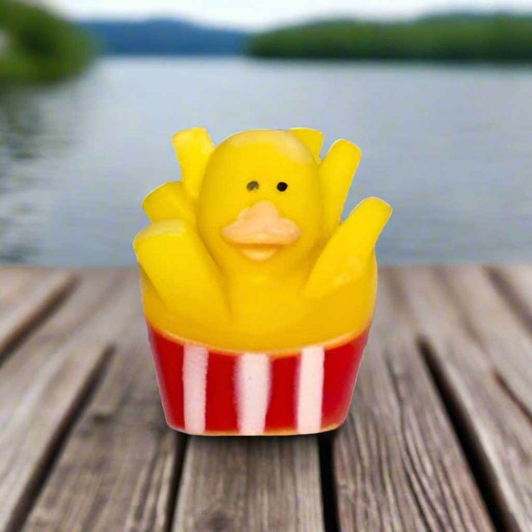 Fries Rubber Duck Cruise Ducks Kids Bath Toy Stress Relief