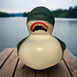 Chum Shark Rubber Ducky Cruise Ducks Kids Bath Toys Stress Relief Debugging Rubber Ducky Ducking Birthday Gifts Duck of the Month
