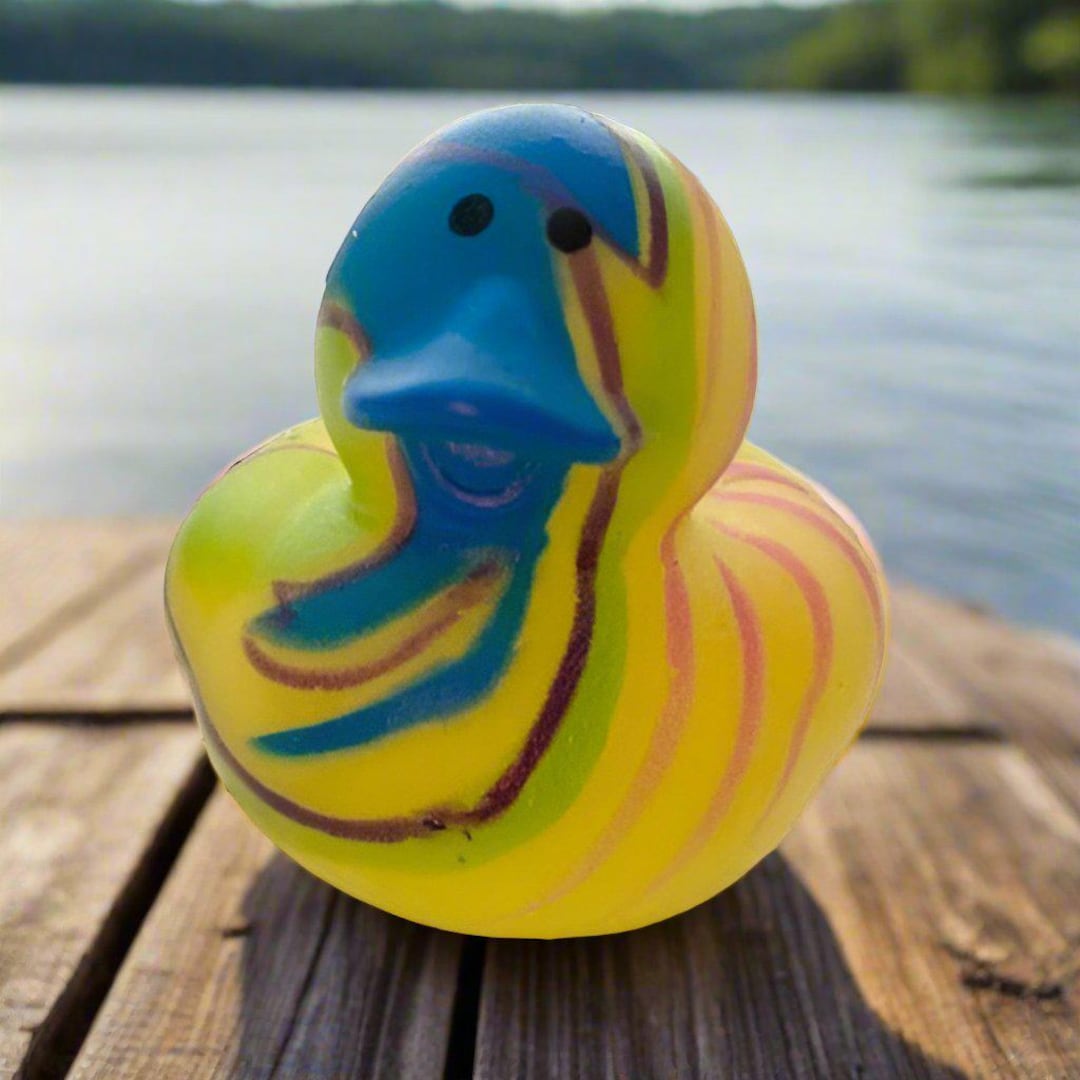 Tie Dye Rubber Duck Cruise Ducks Kids Bath Toy Stress Relief Debugging ...