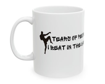 Caneca de café divertida da UFC em GIF para homens e mulheres