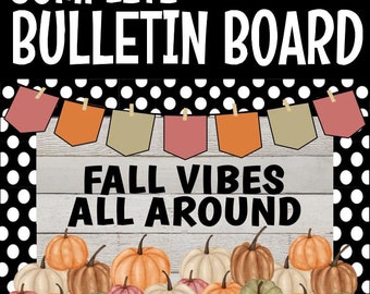 Herbst Vibes Rundum Bulletin Board Kit Herbst Klassenzimmer Dekor