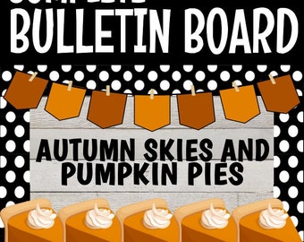 Autumn Skies and Pumpkin Pies Bulletin Board Kit Herbst Klassenzimmer Dekor