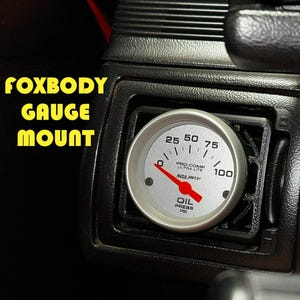 1987-1993 Foxbody Mustang AC Vent Gauge Mount | OEM-Style Replacement