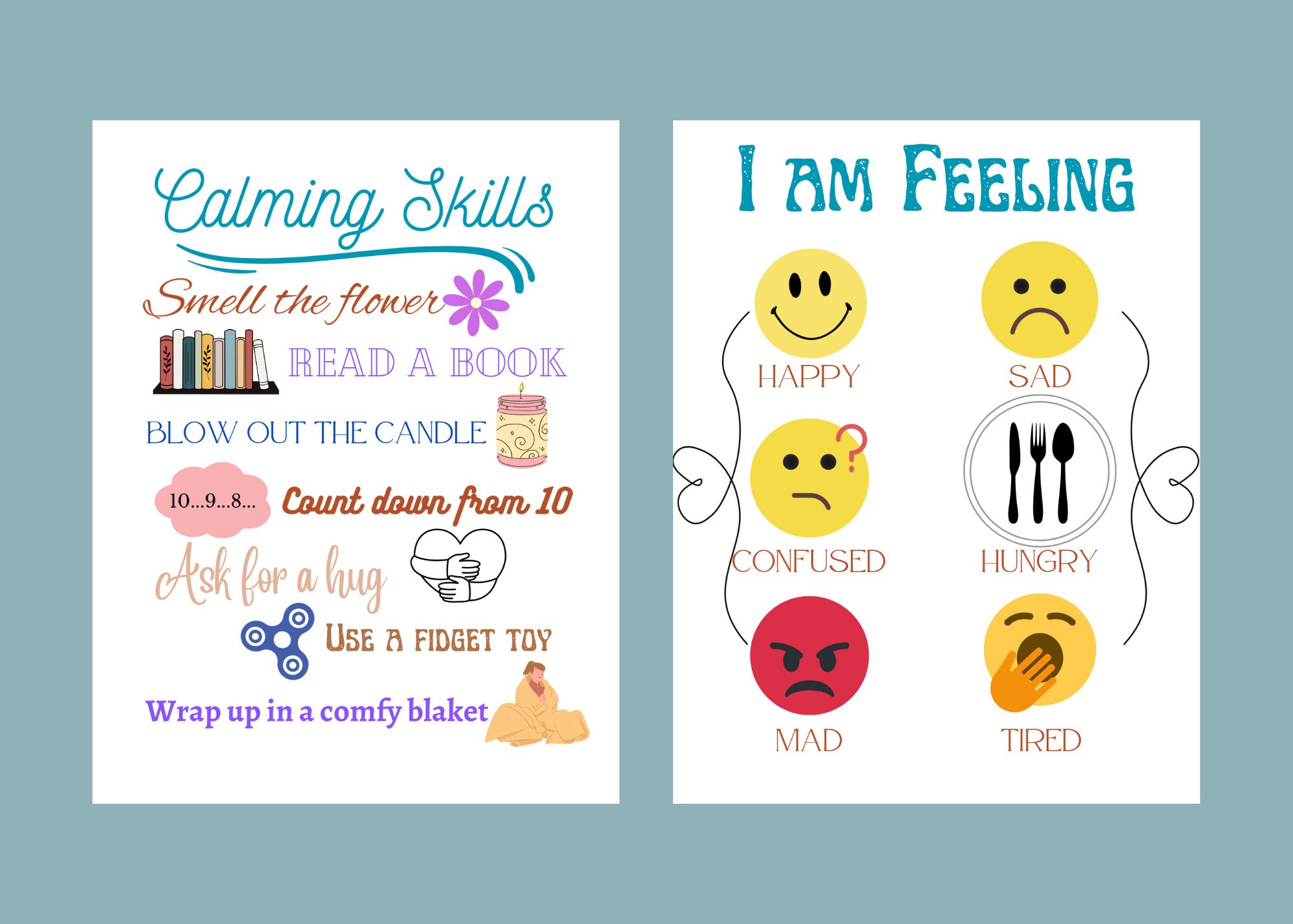 Calming Corner Printables Etsy