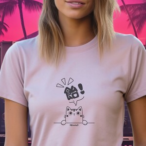 Cute Pizza Cat Shirt, Dual Match Cat Harajuku Oversized