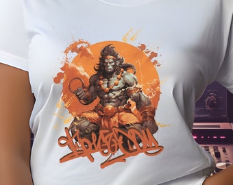 FREEDOM - Hanuman Urban Warrior Streetwear Aesthetic T-Shirt, Ape Gritty Urban Ninja Adventure Tee, Hip Hop Gorilla Wear Primate Shirt