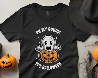 ¡Oh mi Calabaza! Camiseta de Halloween, camiseta de Punny Halloween, camiseta divertida de fantasma y calabaza para niños y adultos, camiseta de truco o trato, camiseta espeluznante