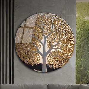 Tree of life, Tempered Glass Wall Arts, Tempered Glass Wall Decor,Home Decor,Wall Arts, Glass Arts,UV Print,Wall Hangings,Mosaic Style Glass